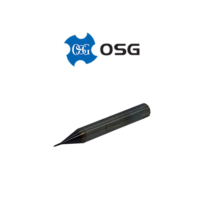 0.5mm 2 Flute Ballnose Carbide End Mill TiALN - OSG 8513543