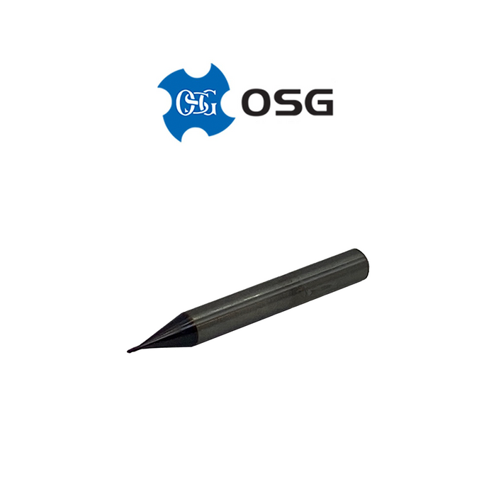 0.8mm 2 Flute Carbide Ballnose End Mill TiALN - OSG 8544408