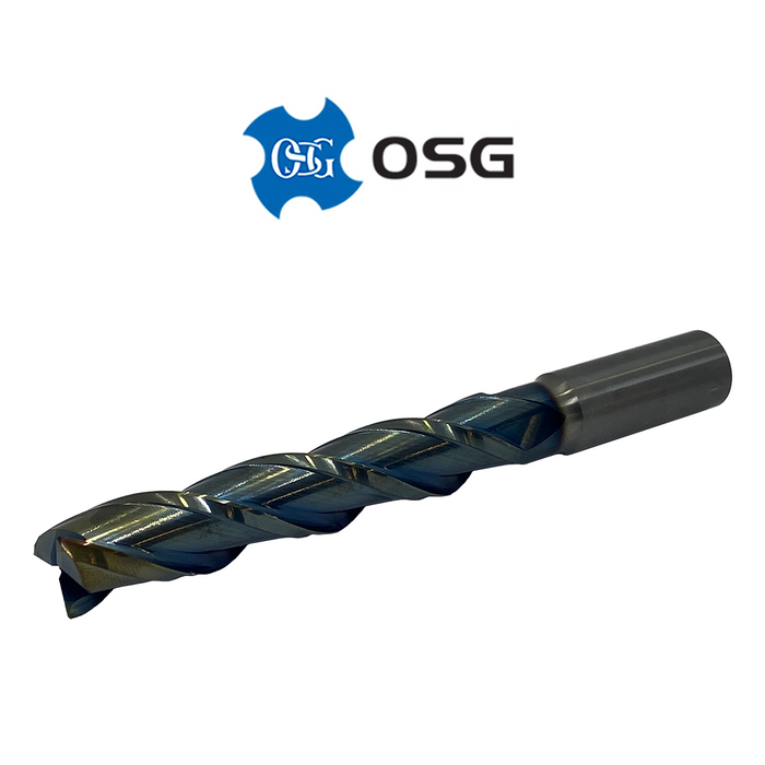 3/4" 3 Flute Long (.030" Rad) Carbide End Mill Tialn - OSG W1503007B
