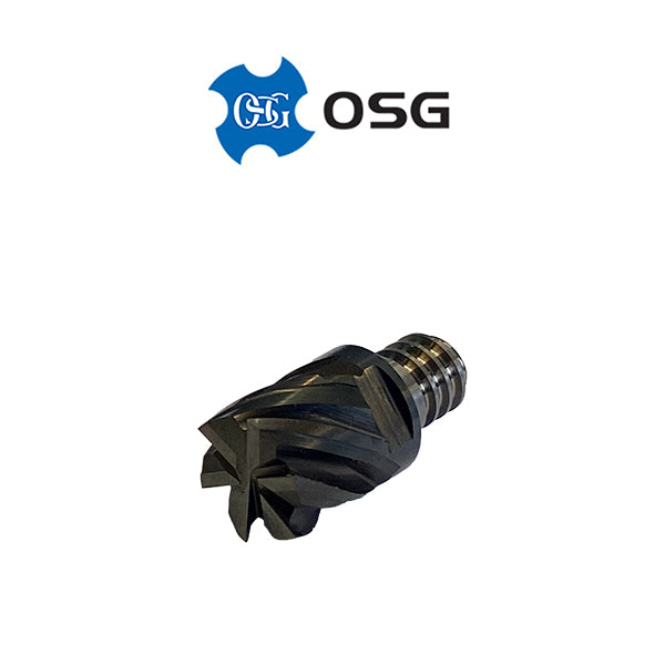 1/2" 6 Flute Exchangeable End Mill Head Coated - OSG 52302000