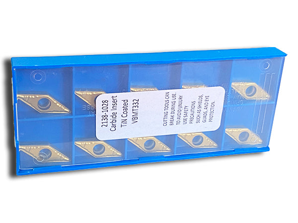 VBMT332 Carbide Insert TiN - Accusize 2138-1028