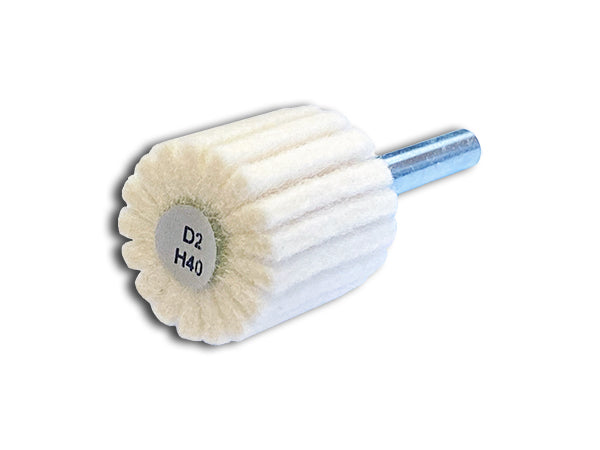 3/4" x 3/4" x 1/8" Medium Grit Felt Polishing Flap Wheel