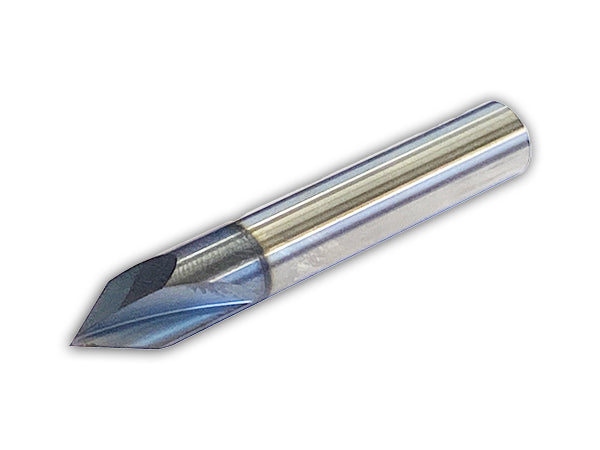 3/8" 60 Degree 2 Flute Carbide Chamfer Mill ALTiN - Morse 95527
