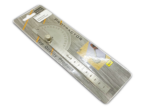 Round Stainless Steel Protractor -  Accusize E607-1018