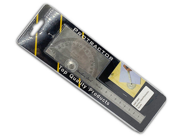 Square Stainless Steel Protractor -  Accusize E607-1017
