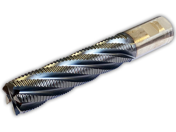 1-1/4" 6 Flute Long Length Roughing End Mill PM Tialn - Helical PR4X1250FTAN