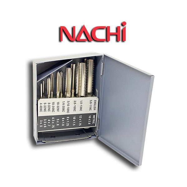 10pcs HSS Hand Taps Set Nachi 599 S10Hand — Cutting Tool Pickers