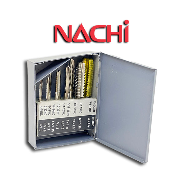 10pcs Spiral Point Taps Set - Nachi 599 S10SP