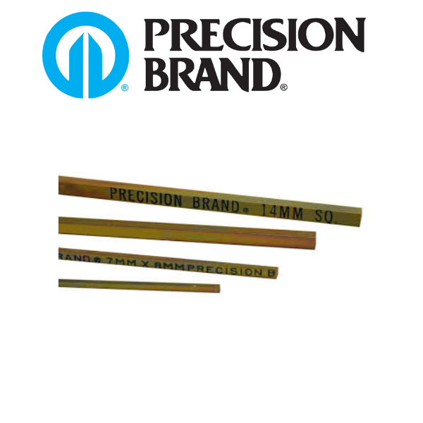 4mm x 4mm x 12" Gold Plated Key Stock - Precision Brand 04010