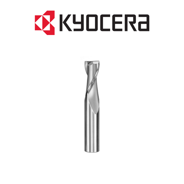 3/16" 2 Flute Carbide End Mill TC Coated - Kyocera 31949