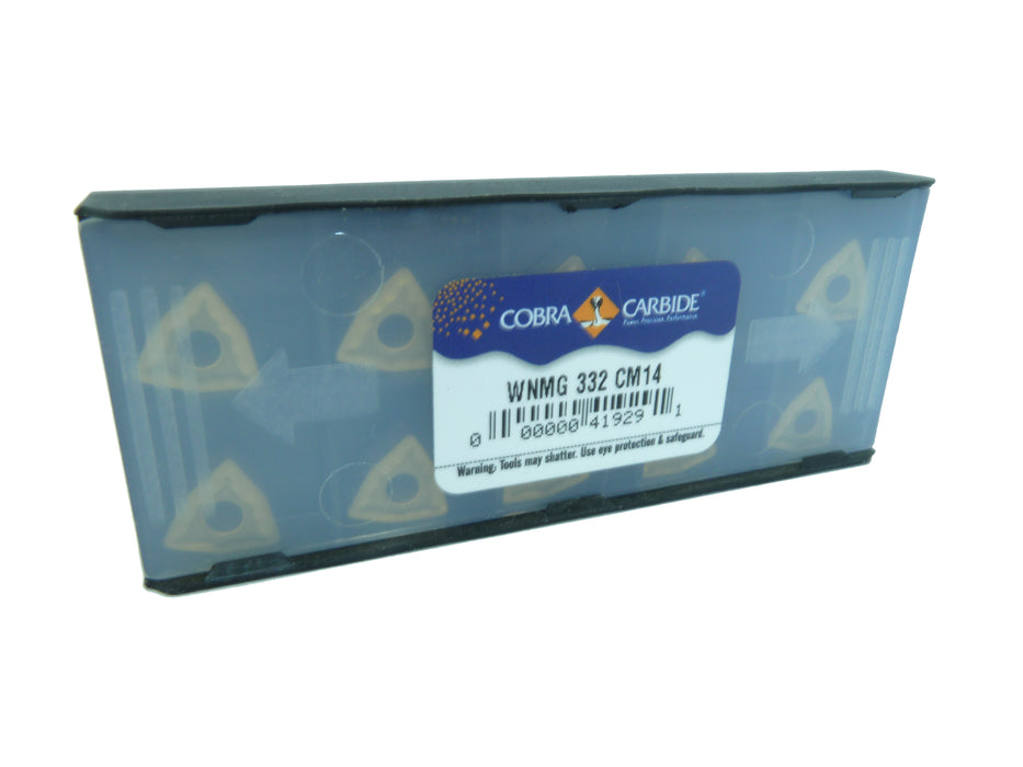 WNMG332 CM14 Carbide Insert - Cobra Carbide (Steel/Stainless)