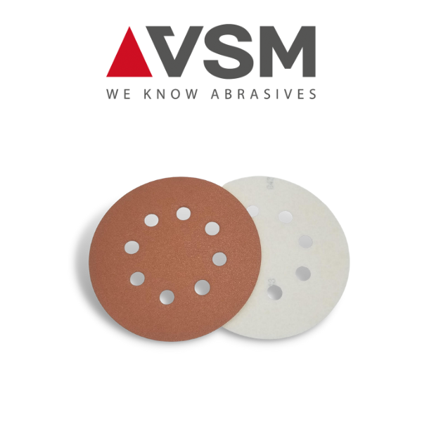 5" 80 Grit Velcro Sanding Disc (5X8) - VSM 113579