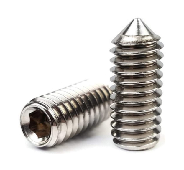 10-24 x 1/2" Cone Point Socket Set Screw - Stainless Steel