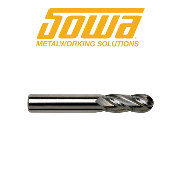 5/16" 4 Flute Ballnose Carbide Endmill - Sowa 103883