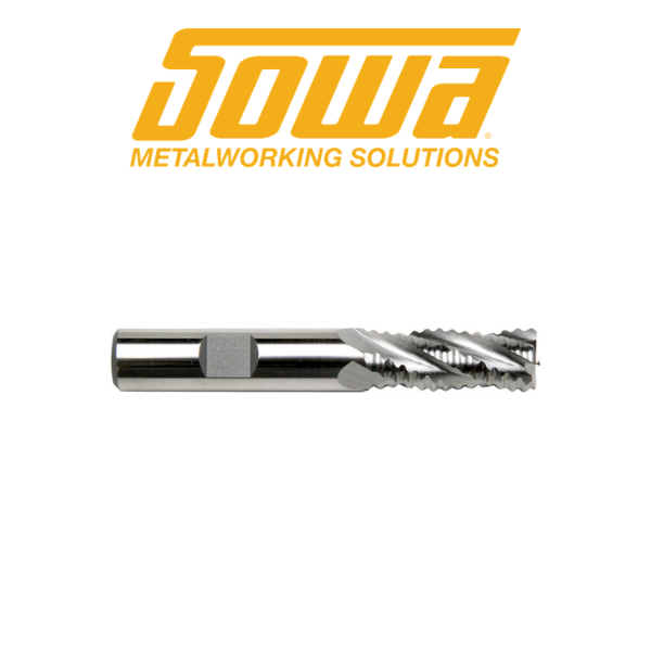 3/8" 4 Flute Roughing End Mill HSSCo - Sowa 103902