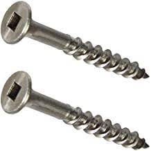 #8-15 x 1-1/4" Flat Head Tap Screw Sq Drive (Sold in 100pc Pkg)