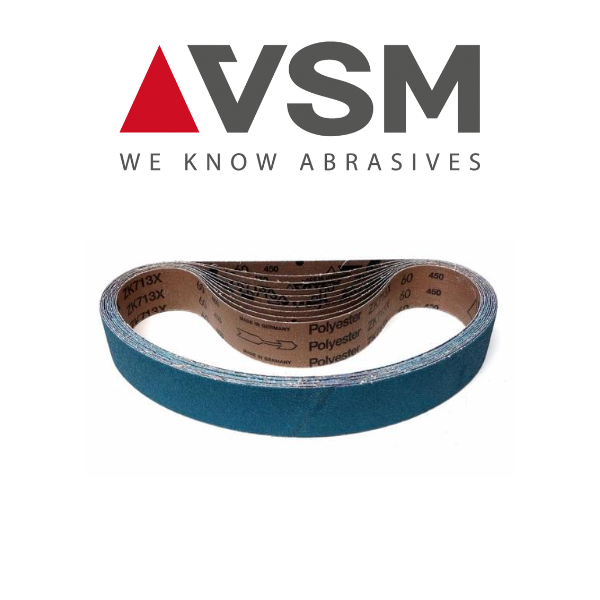 3/4" x 20-1/2" 80 Grit ZK713X Abrasive Belt - VSM 100771