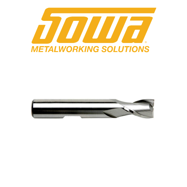 3/8" 2 Flute End Mill HSSco - Sowa 103066