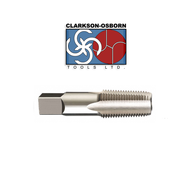 1/8-27 NPT Taper Pipe Tap HSS - Clarkson Osborn CT10002