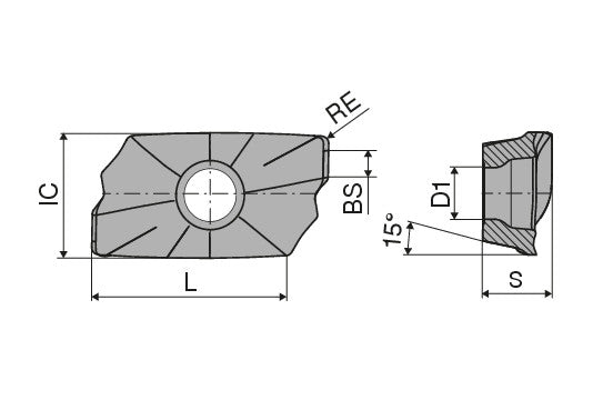 XDKT11T308FR-F20 CTWN215 Carbide Insert - Ceratizit