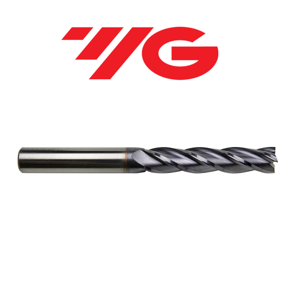 3/4" 4 Flute X/Long Carbide End Mill Tialn - YG-1 (3" LOC  6" O/L)