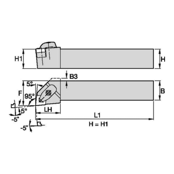 DCLNL206D KC4 Tool Holder - Kennametal 2273011