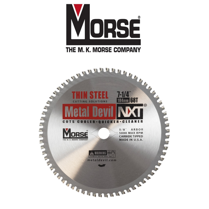 7-1/4" x 5/8" 68T Metal Devil Circular Saw - MK Morse