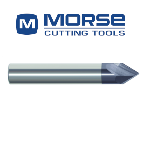 3/8" 60 Degree 2 Flute Carbide Chamfer Mill ALTiN - Morse 95527
