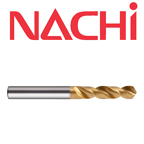 8.2mm Stub Drill HSSCo TiN - Nachi L6568P