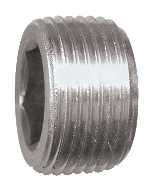 1/8-27 NPT Sunk Pipe Plug - Fairview Fittings S1018-A