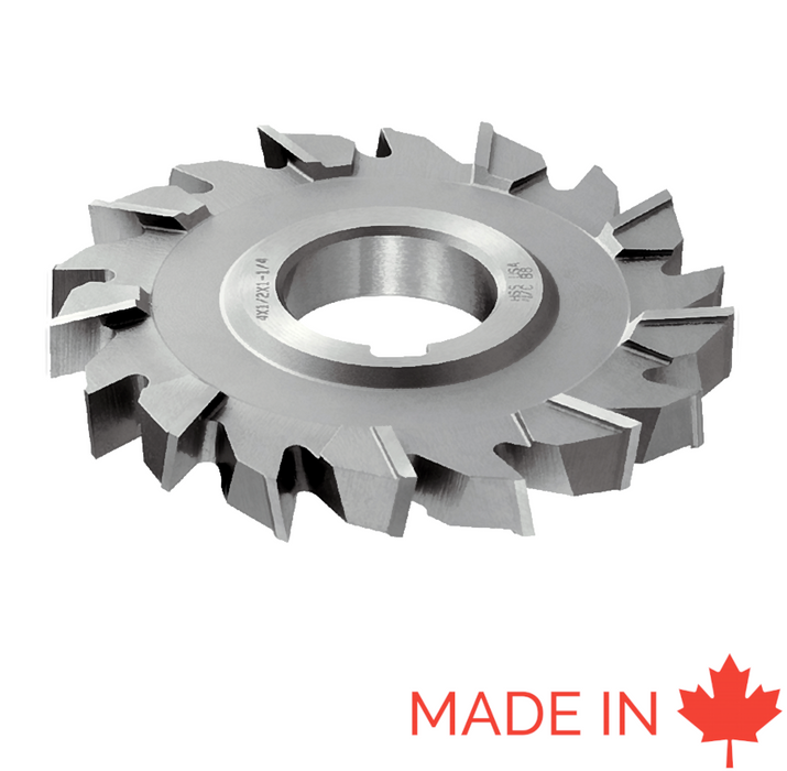 5" x 3/4" x 1-1/4" 14T Staggered Tooth Side & Face Milling Cutter HSS - DTI