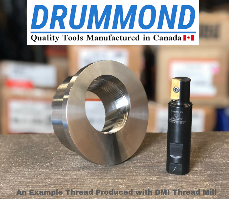 Indexable Thread Mill Holder - Drummond (Made in Canada)