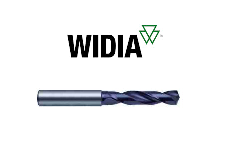9mm Solid Carbide Coolant Thru Stub Drill 3xD TiAlN - Widia
